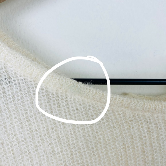 Sezane Gaspard Jumper Cardigan Knit Off White - Picture 8 of 8